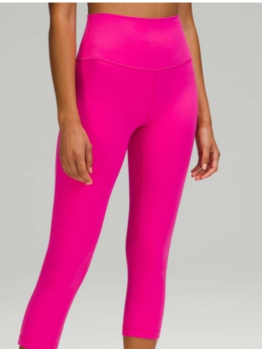 Lululemon Align Sonic Pink cropped leggings size 2  21 inch